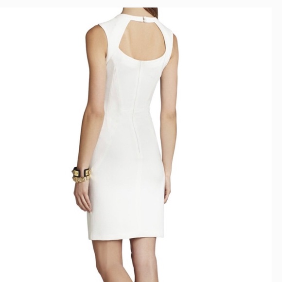 BCBG MAXAZRIA Off White dress midi dress Sz10 - Picture 2 of 14
